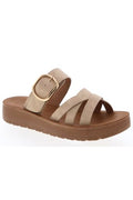beige platform sandal